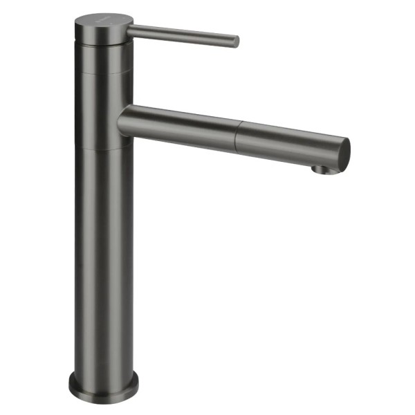 DEADeante Ora bateria umywalkowa wysoka z wyciąganą wylewką titanium.