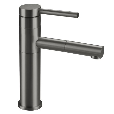 Deante Ora bateria umywalkowa z wyciąganą wylewką titanium