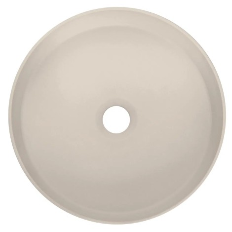 Deante Silia umywalka granitowa nablatowa okrągła 36cm beż