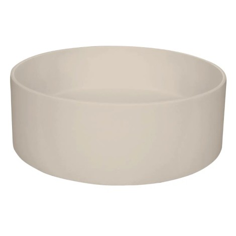 Deante Silia umywalka granitowa nablatowa okrągła 36cm beż
