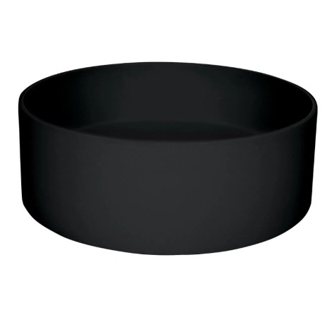 Deante Silia umywalka granitowa nablatowa okrągła 36cm nero