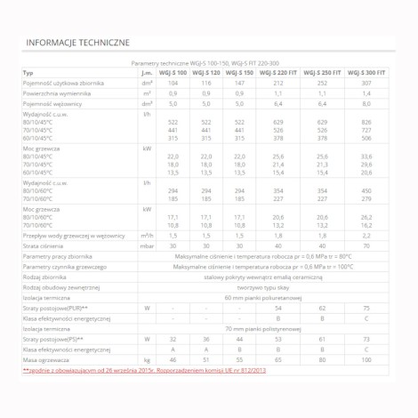 Elektromet WGJ-S FIT wymiennik 1-wężownica stojący 250 l  bez grzałki