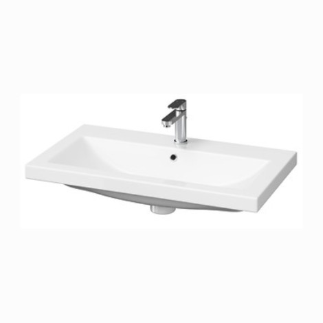 Cersanit Malta C499 szafka wisząca + umywalka biała 80 cm.