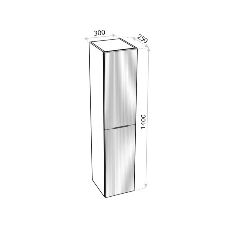 Lavita Oklahoma słupek wiszący Wood Black 30