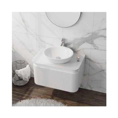 Lavita Vermont white szafka wisząca z blatem 80