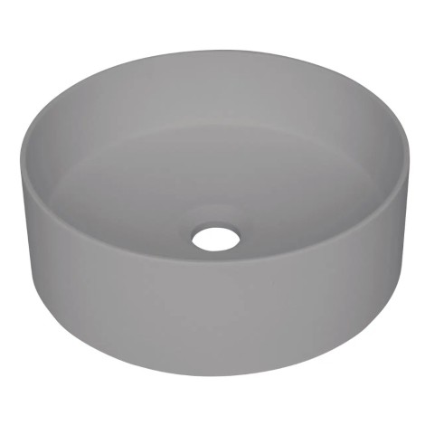 Deante Silia umywalka granitowa nablatowa 36cm szary metalik