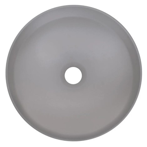 Deante Silia umywalka granitowa nablatowa 36cm szary metalik