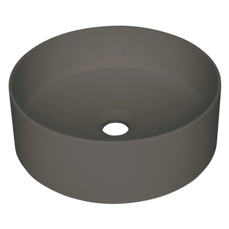 Deante Silia umywalka granitowa nablatowa 36cm antracyt metalik