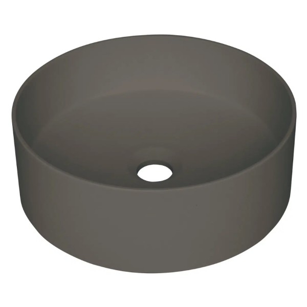 Deante Silia umywalka granitowa nablatowa 36cm antracyt metalik