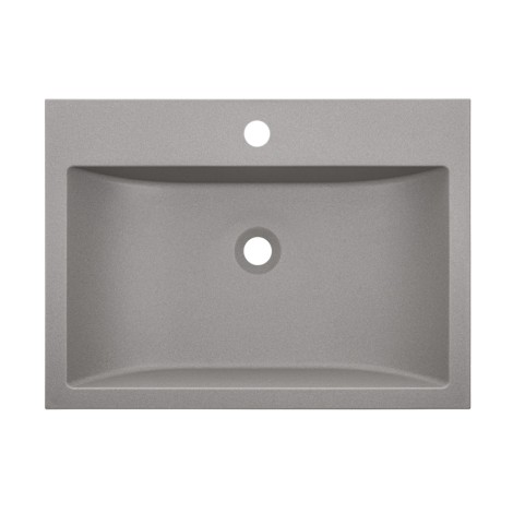 Laveo Albano umywalka meblowa granitowa szary 44x60x11 cm