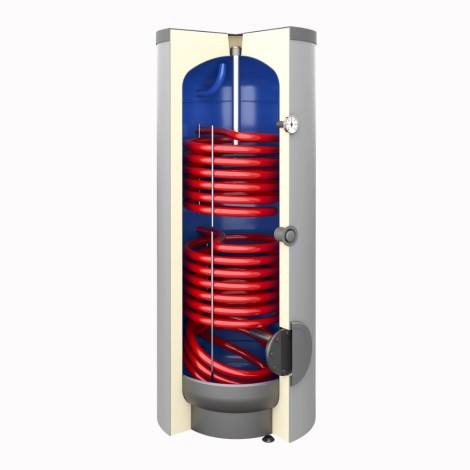 Galmet Tower Biwal wymiennik c.w.u. z 2-wężownicami 200l stojący bez grzałki