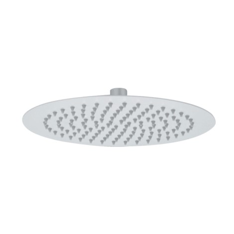 Laveo Rondo deszczownia górna 250 mm stal biała