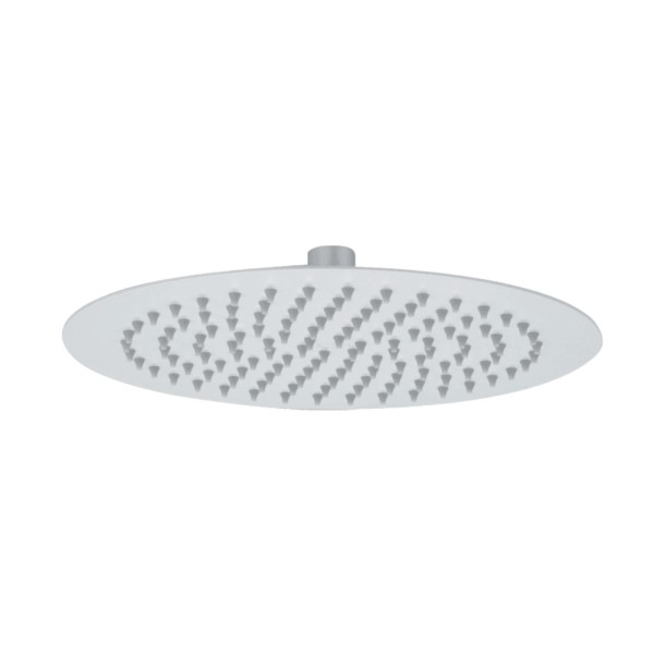Laveo Rondo deszczownia górna 250 mm stal biała