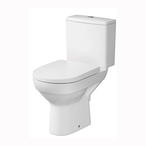 Cersanit City WC kompakt z deską duroplastową, wolnoopadającą i antybakteryjną biały