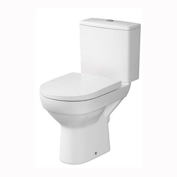Cersanit City WC kompakt z deską duroplastową, wolnoopadającą i antybakteryjną biały