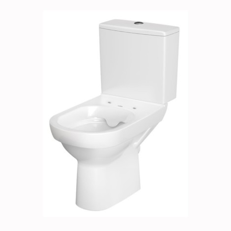 Cersanit City WC kompakt z deską duroplastową, wolnoopadającą i antybakteryjną biały