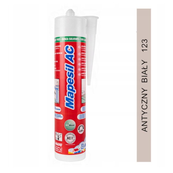 Mapei Mapesil AC silikon 123 antyczny biały