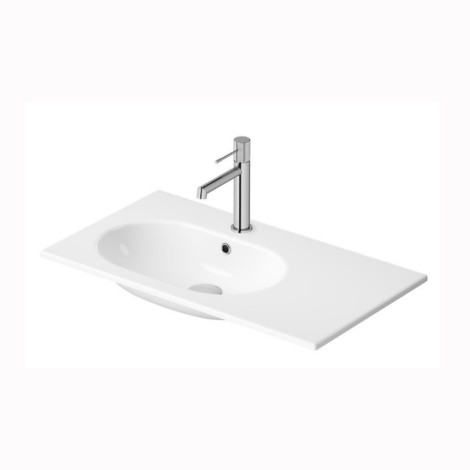Cersanit Zen umywalka wspuszczana z blatem prawa 80 cm biała