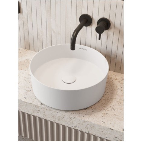 UPTREND korek click-clack ceramiczny okrągły czarny bez przelewu