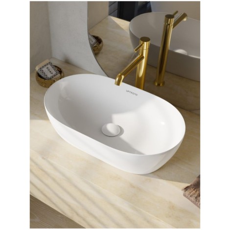 UPTRENDY umywalka Sparrow nablatowa 50x30 biała