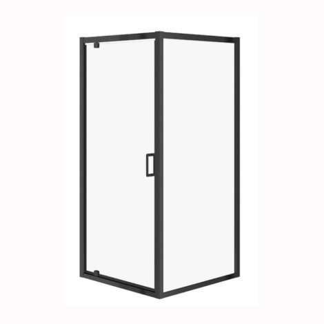 Cersanit Arteco kabina prysznicowa kwadratowa, szkło transparentne 90x90x190 cm czarna