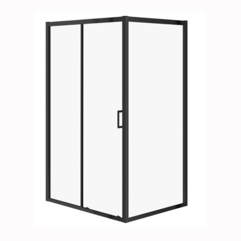 Cersanit Arteco kabina prysznicowa prostokątna, szkło transparentne 120x90x190 cm czarna