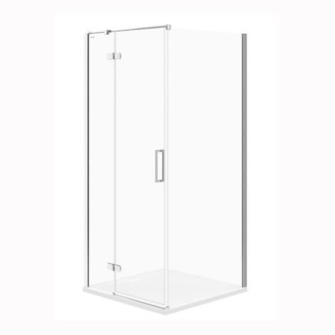 Cersanit City kabina prysznicowa kwadratowa, szkło transparentne 90x90x195 cm lewa chrom