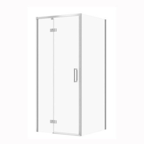 Cersanit Larga kabina prysznicowa kwadratowa,szkło transparentne 90x90x195 cm lewa chrom