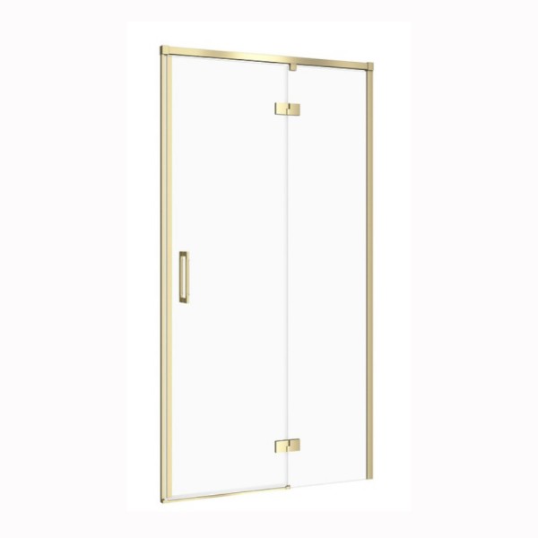Cersanit Larga drzwi kabiny, szkło transparentne 100x195 cm prawe złoty mat