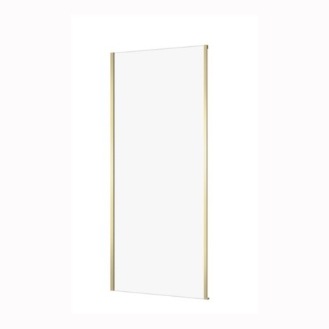 Cersanit Larga ścianka kabiny, szkło transparentne 90x195 cm złoty mat