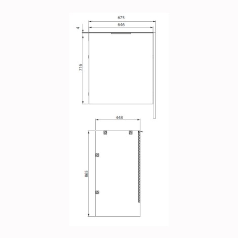 Cersanit City szafka na pralkę z drzwiami 65 cm dąb