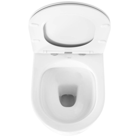 Rea Olivier miska WC wisząca bezkołnierzowa z deską wolnoopadającą
