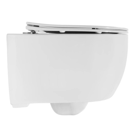 Rea Olivier miska WC wisząca bezkołnierzowa z deską wolnoopadającą