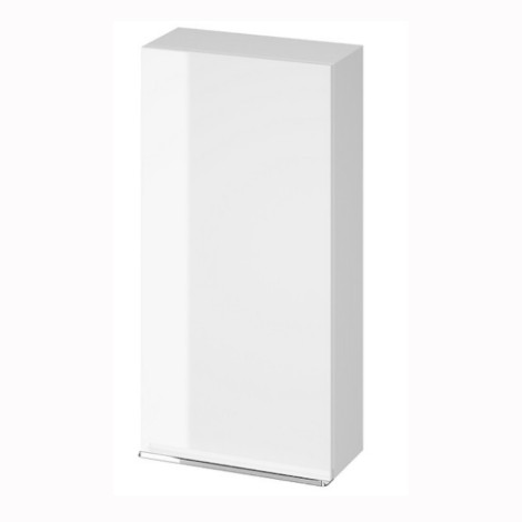 Cersanit Vrgo szafka łazienkowa wisząca, chromowany uchwyt 40 cm biała