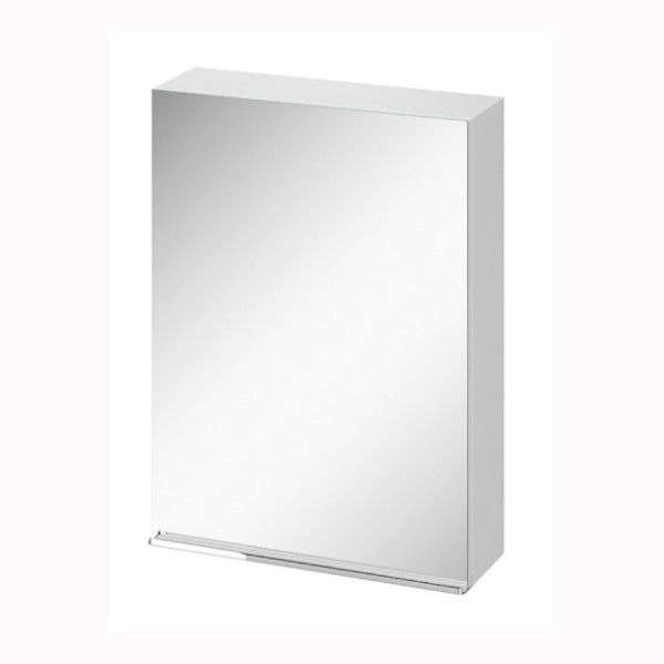 Cersanit Virgo szafka lustrzana, chromowany uchwyt 60 cm biała
