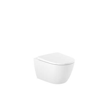Roca Ona Rimless miska WC podwieszana z deską wolnoopadającą