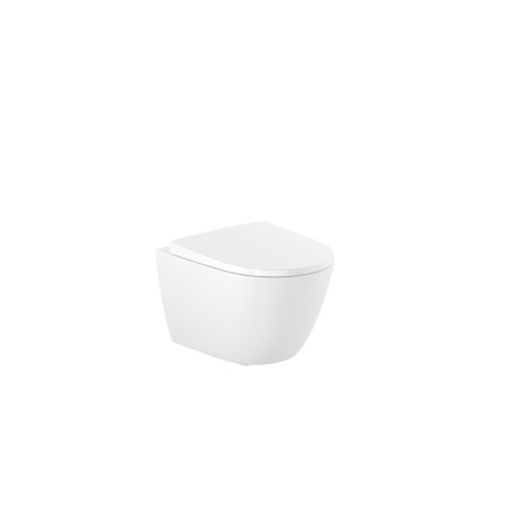 Roca Ona Rimless Compacto miska WC podwieszana z deską wolnoopadającą