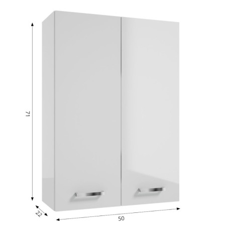 Defra Mea A50 szafka wisząca biała 50cm