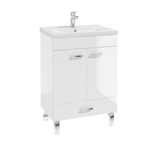 Defra Mea D60 zestaw szafka z umywalką Go biała 60cm