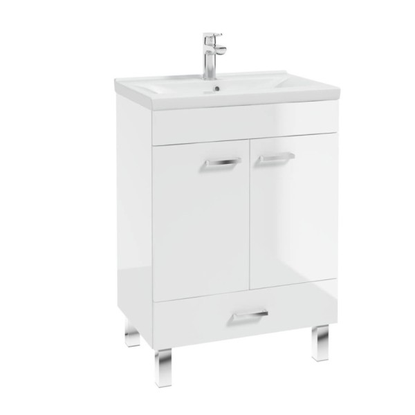 Defra Mea D60 zestaw szafka z umywalką Go biała 60cm