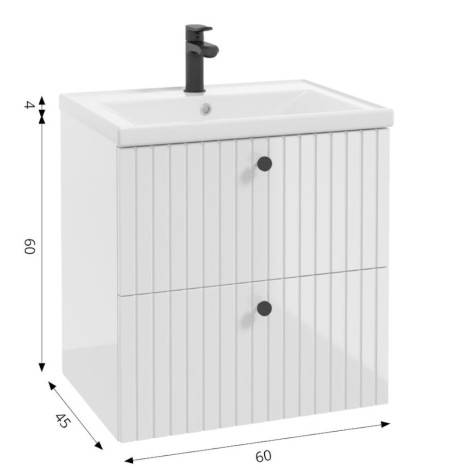 Defra Rietti D60 szafka pod umywalkę biały 60cm