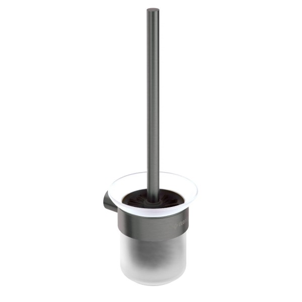 Deante Round szczotka WC wisząca titanium