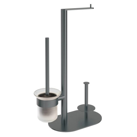 Deante Round stojak na papier 3-funkcyjny titanium