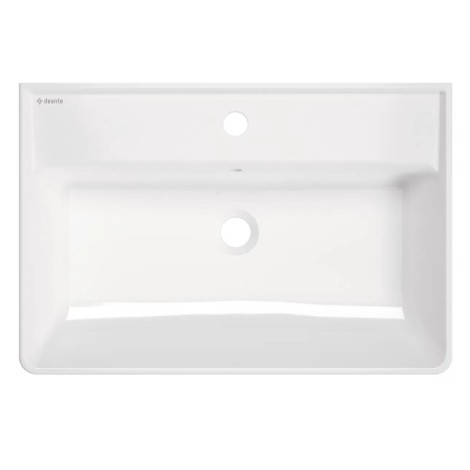 Deante Temisto umywalka ceramiczna nablatowa/ścienna biały 61x41cm