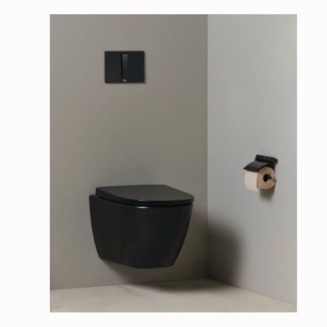 Roca Ona miska WC podwieszana czarny mat