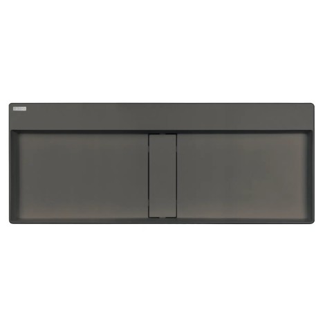 Deante Blur umywalka granitowa nablatowa z maskownicą antracyt metalik 100x40cm