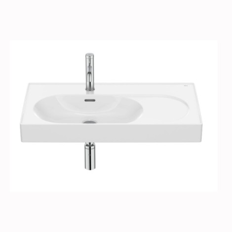 Roca Meridian umywalka ścienna/meblowa lewa 80x46 cm biała