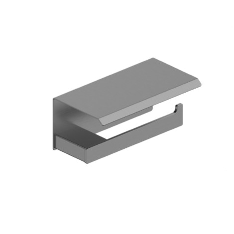 Kfa uchwyt na papier toaletowy z półką gun metal