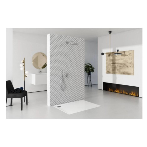 Schedpol Libra Smooth white brodzik prostokątny 80x140cm