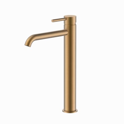 Valvex Cannoli bateria umywalkowa stojąca wysoka satin copper